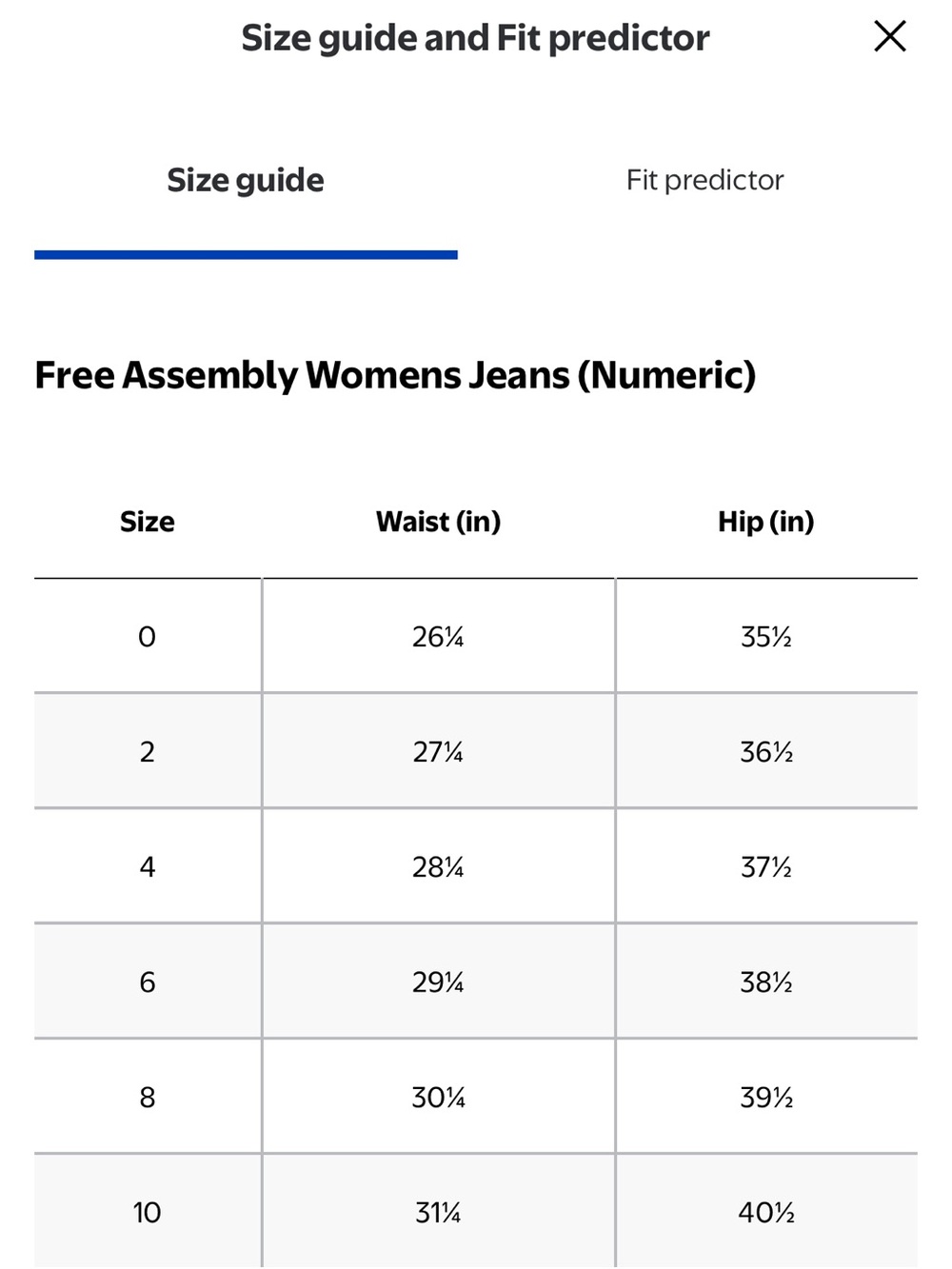 Wide Leg Women's Jeans in Medium Blue Free Assembly size 8 - Picture 8 of 8
